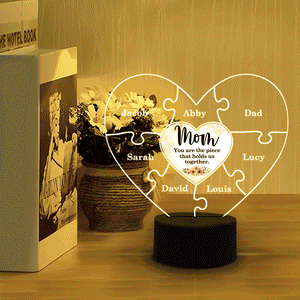 Mother Day You Are The Piece - Personalized Led Night Light - Gift For Mom