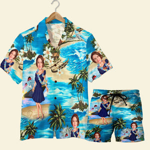 Custom cruising Hawaiian Shirt and Men Beach Shorts - Beach Pattern - Hawaiian Shirts - GoDuckee