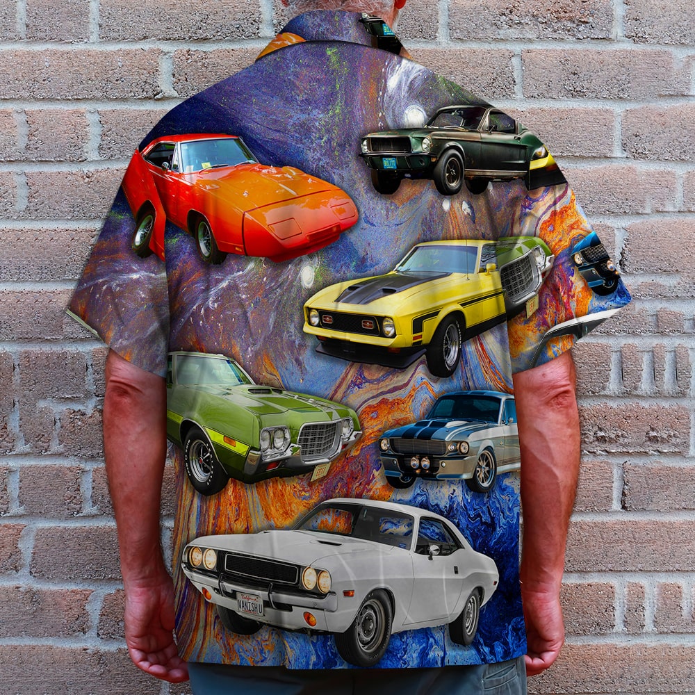 Muscle Car Funny Hawaiian Shirt For Men Women - Bring Your Ideas