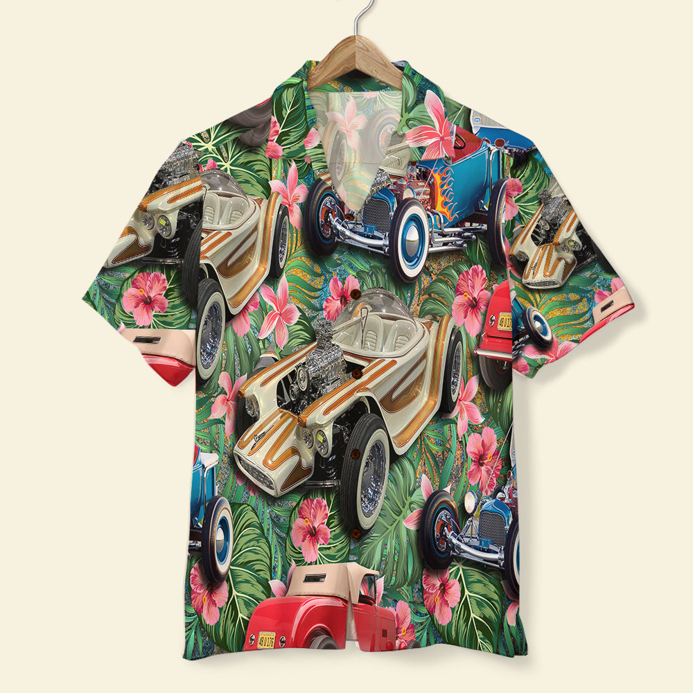 GoDuckee Hot Rod Magazine Hawaiian Shirt, Aloha Shirt