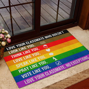 Rainbows Classroom Doormat - You Matters Love Your Classmate - Doormat - GoDuckee