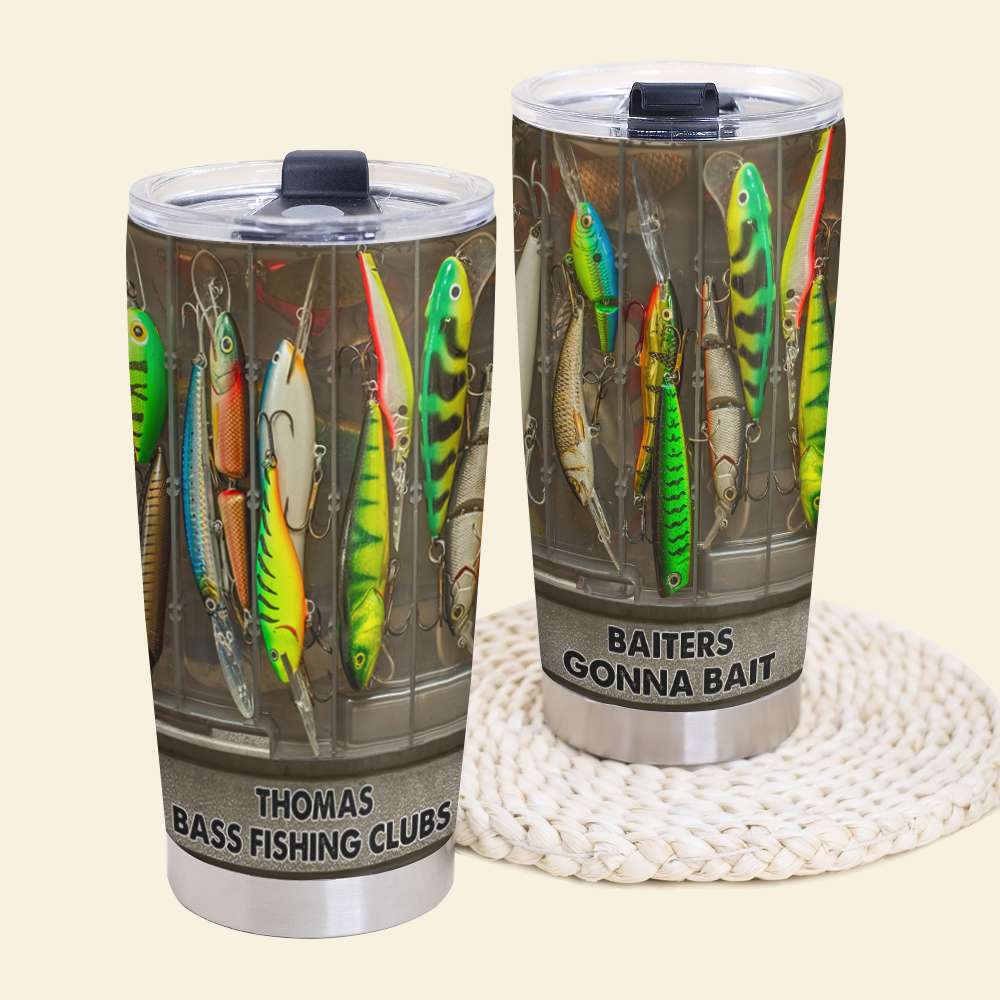Baiters Gonna Bait - Personalized Fishing Tumbler - Tumbler Cup - GoDuckee
