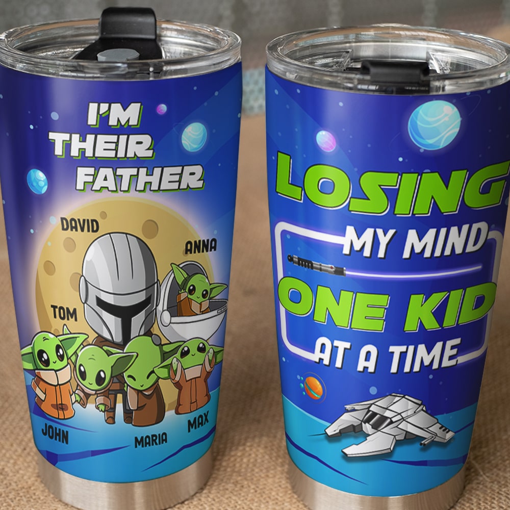 Bluey Losing My Mind One Kid At A Time, Personalized Custom Tumbler Cup