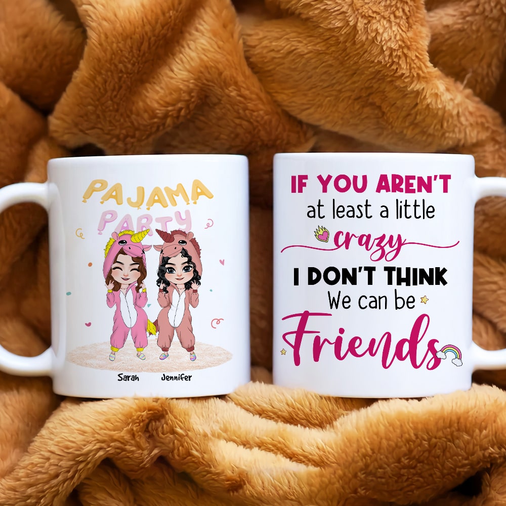 Pajama Party, Personalized Mug, Funny Gifts For Bestie - Coffee Mug - GoDuckee