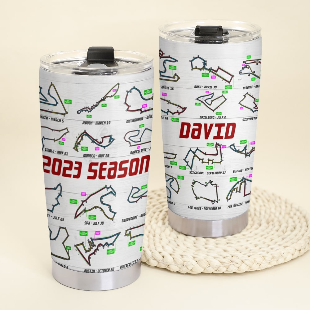 Personalized F1 Racing 2023 Season Tumbler, Gift For Racing Lovers - Tumbler Cup - GoDuckee