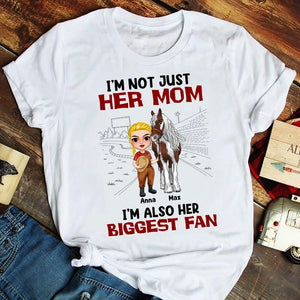I'm Not Just Her Mom I'm Also Her Biggest Fan Personalized Horse Shirt, Gift For Horse Lovers - Shirts - GoDuckee
