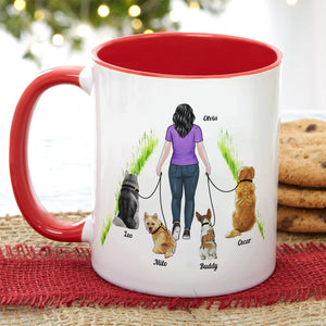 Thank You For The Walks- Gift For Dog Lovers- Personalized Coffee Mug- Dog Lovers Mug - Coffee Mug - GoDuckee