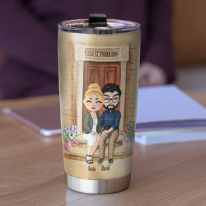 And So Together We Built A Life We Loved Personalized Couple Tumbler, Gift For Couple - Tumbler Cup - GoDuckee