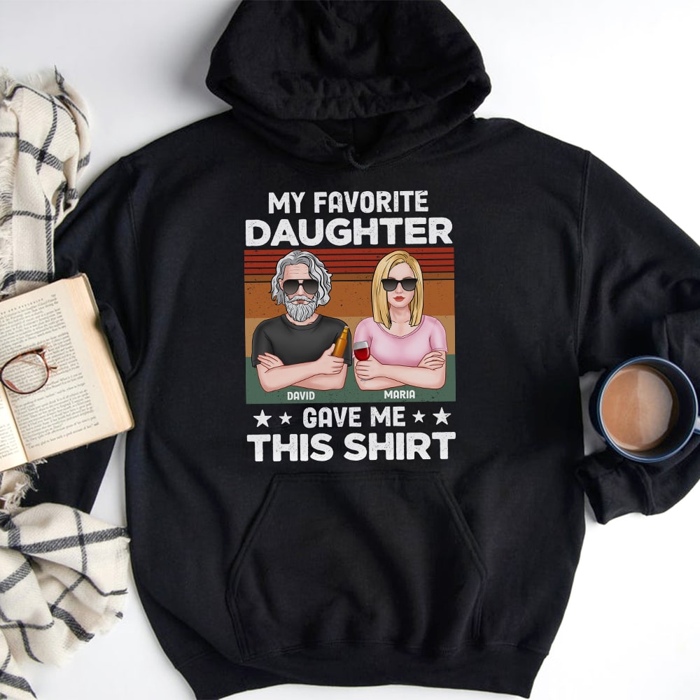 GoDuckee Girl Dad, Gift for Dad, Personalized Shirt, Daughter and Dad Shirt, Father's Day Gift