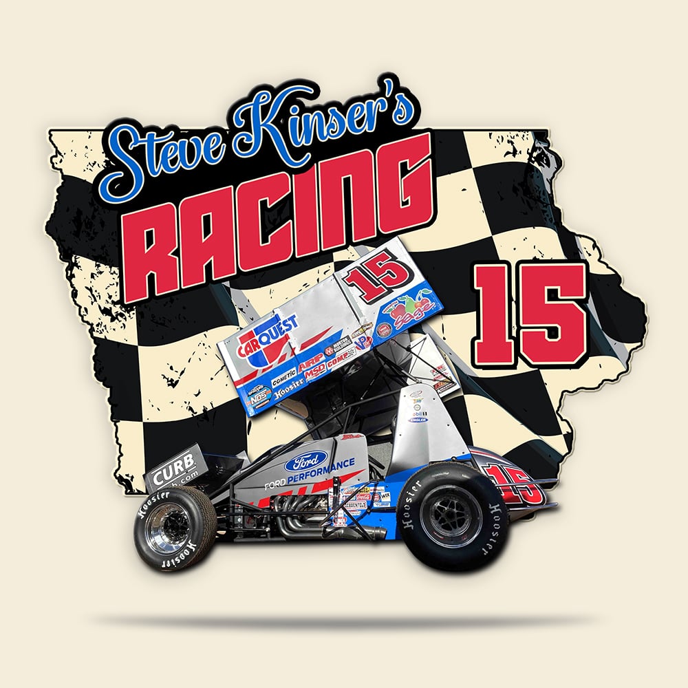 Custom made 4th of July racing metal sign with your favorite racecar photo - Metal Wall Art - GoDuckee