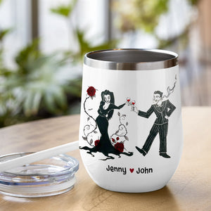 Horror Couple TZ-JBEG-01BHTN120123 Personalized Wine Tumbler - Wine Tumbler - GoDuckee