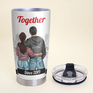 Personalized Couple Tumbler Cup - You Are The Beat Of My Heart - Tumbler Cup - GoDuckee
