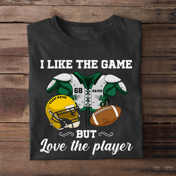 Football Couple I Like The Game But Love The Player Personalized