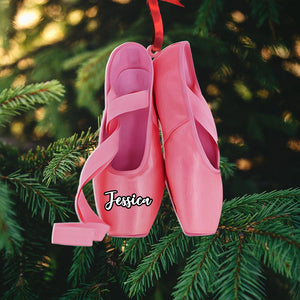 Personalized Ballet Shoes Ornament - Christmas Gift For Ballet Girls - Ornament - GoDuckee