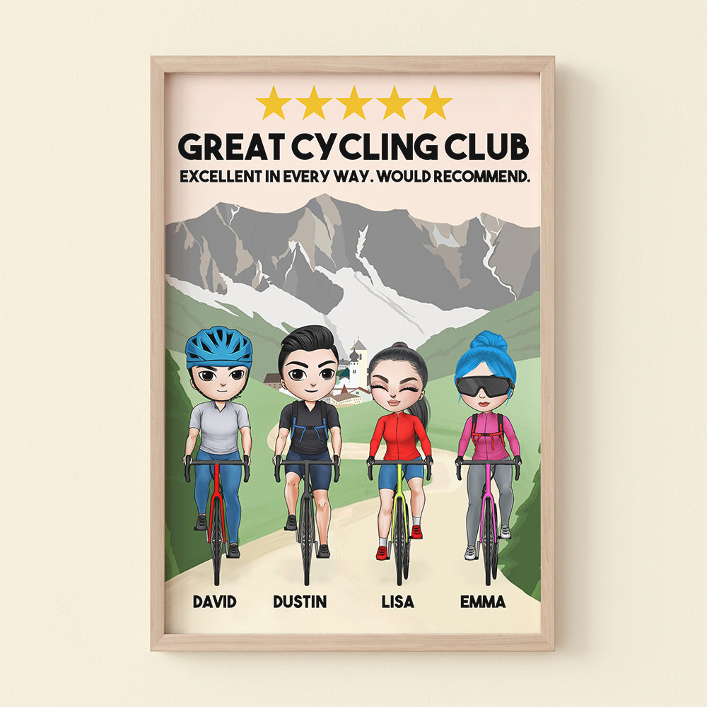 Personalized Cycling Friends Poster - Great Cycling Club, Excellent In Every Day - Poster & Canvas - GoDuckee