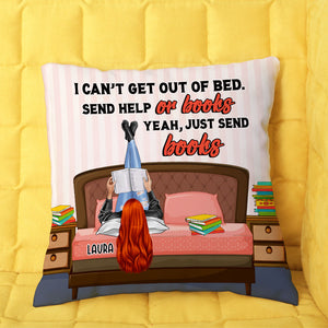 Reading Book I Can't Get Out Of Bed - Personalized Pillow - Pillow - GoDuckee