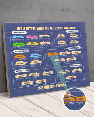 Personalized Cruising Canvas Print - Life Is Better When We're Cruisin' Together - Poster & Canvas - GoDuckee