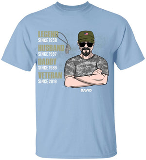 Personalized Veteran Shirt - Legend Husband Daddy - Shirts - GoDuckee