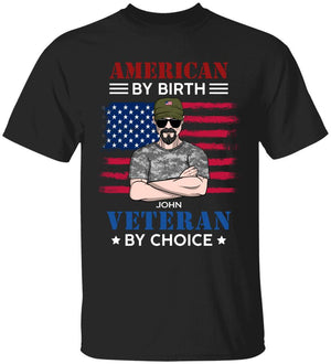 Personalized Veteran Shirt - By Choice American By Birth - Shirts - GoDuckee