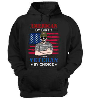 Personalized Veteran Shirt - By Choice American By Birth - Shirts - GoDuckee