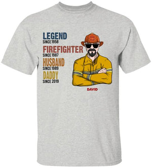Personalized Firefighter Shirt - Legend Husband Daddy Grandpa - Shirts - GoDuckee