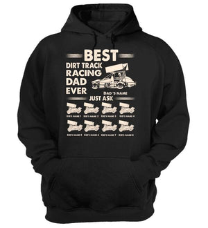 Personalized Dirt Track Racing Dad Shirts - Best Dad Ever Just Ask - Custom Car - Shirts - GoDuckee