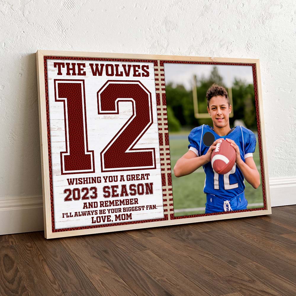 American Football Wish You A Great Season, Personalized Canvas Print - Upload Image - Poster & Canvas - GoDuckee