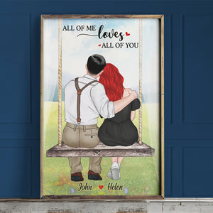 All Of Me Loves All Of You, Personalized Couple Poster, Gift For Couples - Poster & Canvas - GoDuckee