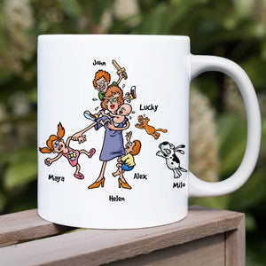 If Evolution Really Works, Gift For Mom, Personalized Mug, Mom And Kids Mug, Mother's Day Gift - Coffee Mug - GoDuckee