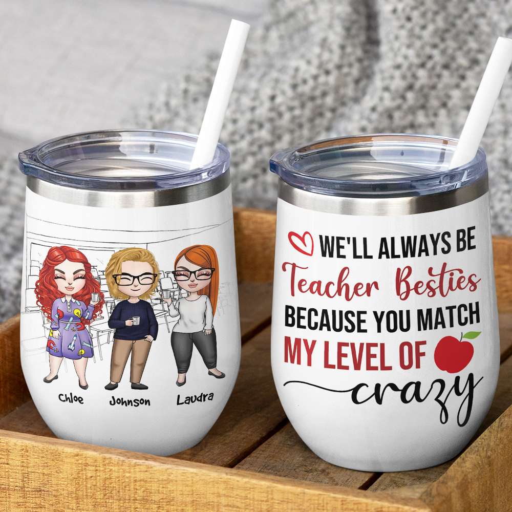 Personalized Wine Tumbler | I Teach