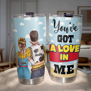Personalized Couple Tumbler Cup - You've Got A Love In Me - Beast and Beauty - Tumbler Cup - GoDuckee