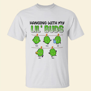 Hanging With My Lil' Buds, Personalized Shirt, Gift For Dad, Father's Day Gift, Dad's Little Buds - Shirts - GoDuckee