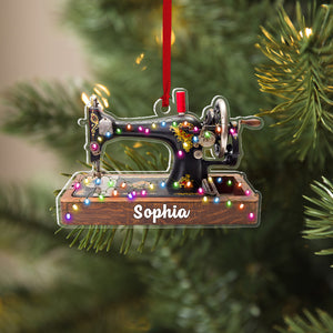 Sewing Machine Personalized Acrylic Custom Shape Ornament,Christmas Gift - Ornament - GoDuckee