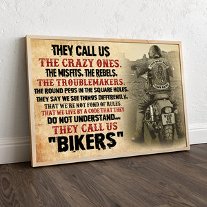 Personalized Biker Poster - They Call Us "Bikers" - Poster & Canvas - GoDuckee