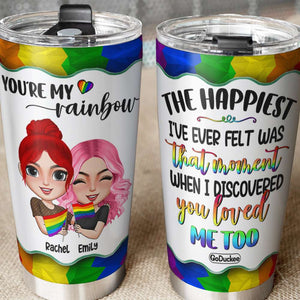 You're My Rainbow - Personalized Tumbler Cup - Tumbler Cup - GoDuckee