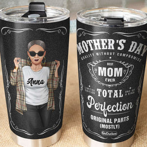 J.Daniels Personalized Mother's Day Tumbler Cup - Quality Without Compromise - Cool Woman MOM2104 - Tumbler Cup - GoDuckee