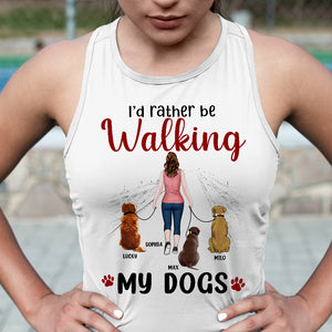 I'd Rather Be, Personalized Shirt, Gift For Dog Lover - Shirts - GoDuckee