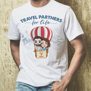 Travel Partners For Life, Personalized Shirt, Gift For Couple - Shirts - GoDuckee