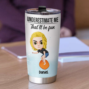 Surfing Knowledge - Personalized Tumbler Cup - Tumbler Cup - GoDuckee