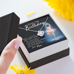 Ballet Happy Birthday - Personalized Message Card Jewelry Necklace - Jewelry - GoDuckee