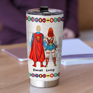 Power Couple - Personalized Tumbler - Tumbler Cup - GoDuckee