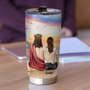 Jesus The Way The Truth The Life - Personalized Tumbler Cup - Tumbler Cup - GoDuckee
