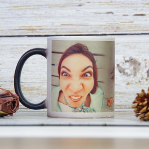 Hilarious Girl Custom Photo Magic Mug - Funny Gift for Friends, Family Members,... - Magic Mug - GoDuckee