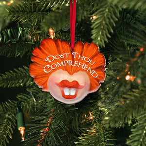 Dost Thou Comprehend, Personalized Wood Ornament, Christmas Gift - Ornament - GoDuckee