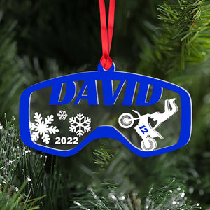 Personalized Motocross Ornament, Christmas Tree Decor - Ornament - GoDuckee