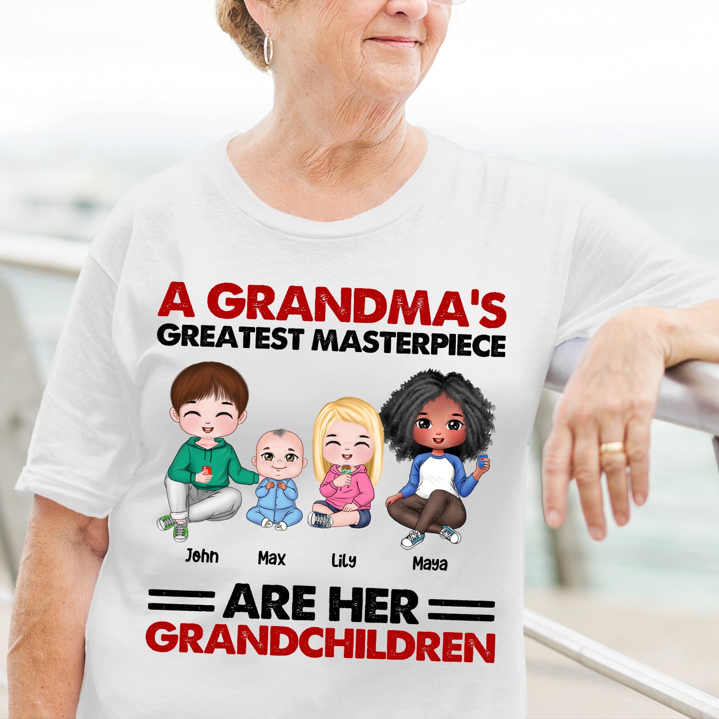 A Grandma's Greatest Masterpiece T-shirt Hoodie Sweatshirt - Shirts - GoDuckee
