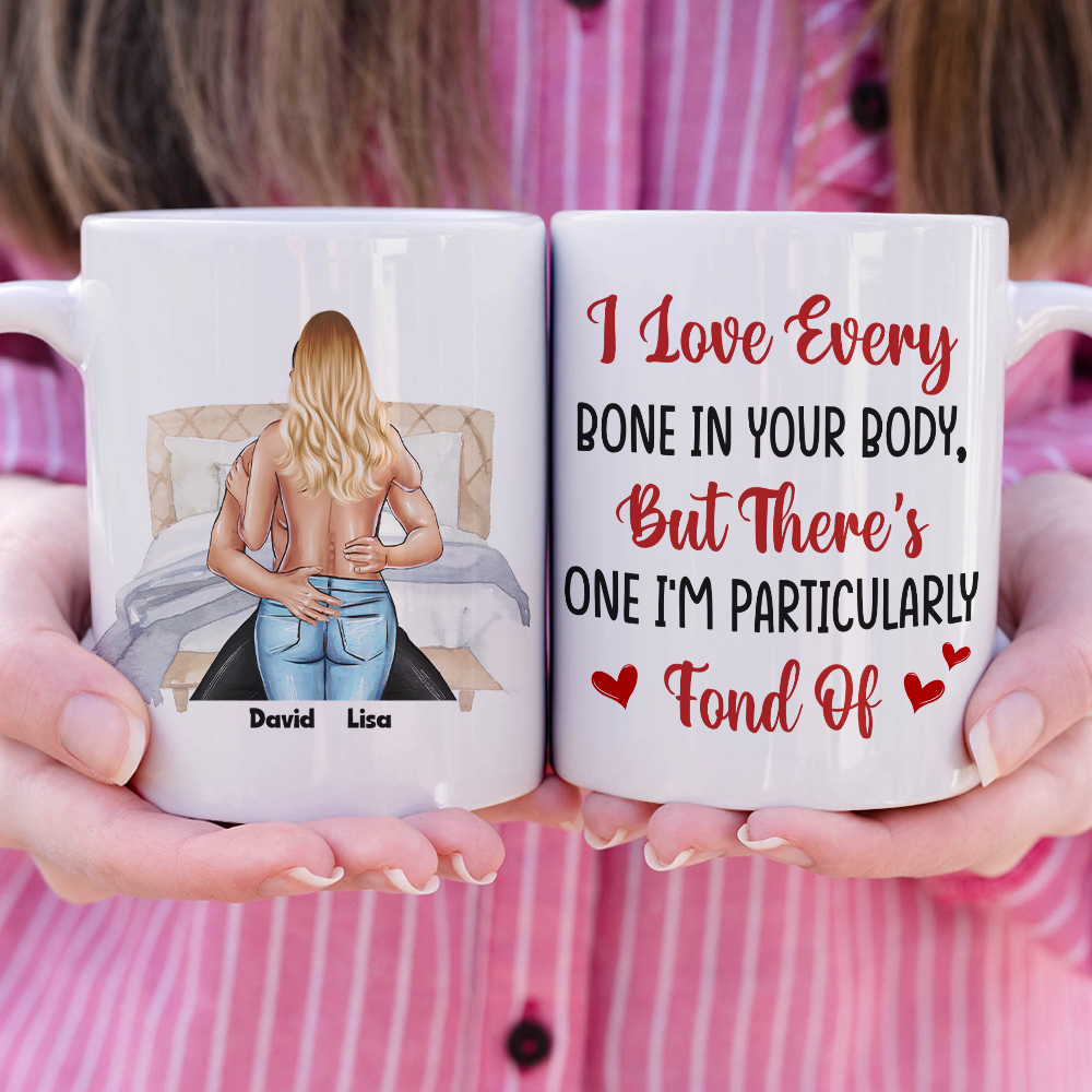 I Love Every Bone In Your Body, Naughty Couple Make Love Happy Valentine's Day White Mug - Coffee Mug - GoDuckee