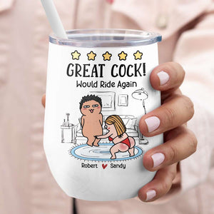 Great Cock! Would Ride Again Personalized Coffee Mug, Gift For Couple - Coffee Mug - GoDuckee