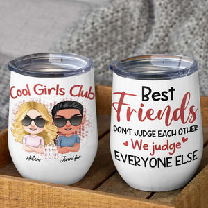 Cool Girls Club, Personalized Tumbler, Gift For Bestie - Wine Tumbler - GoDuckee