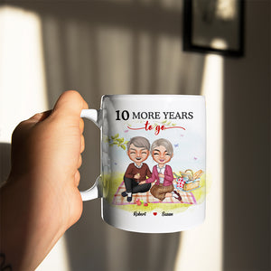 I Want To Hold Your Hand At 80 & Say "We Made It" Personalized Mug, Gift For Couple - Coffee Mug - GoDuckee